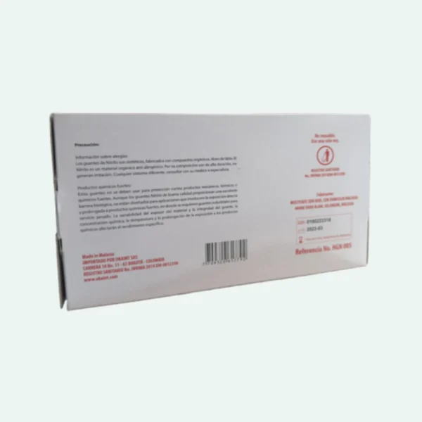 GUANTES DE NITRILO ROSA