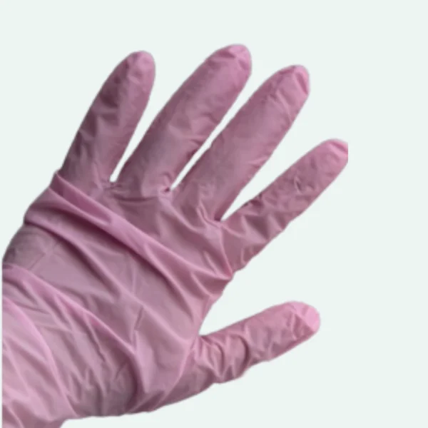 GUANTES DE NITRILO ROSA