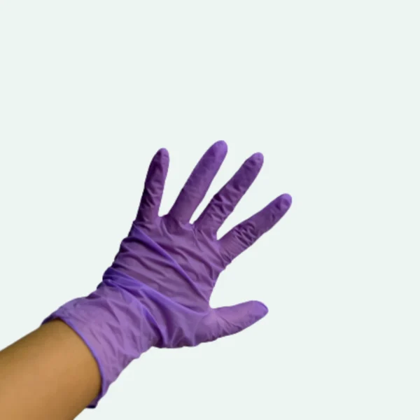 22 GUANTES DE NITRILO LILA