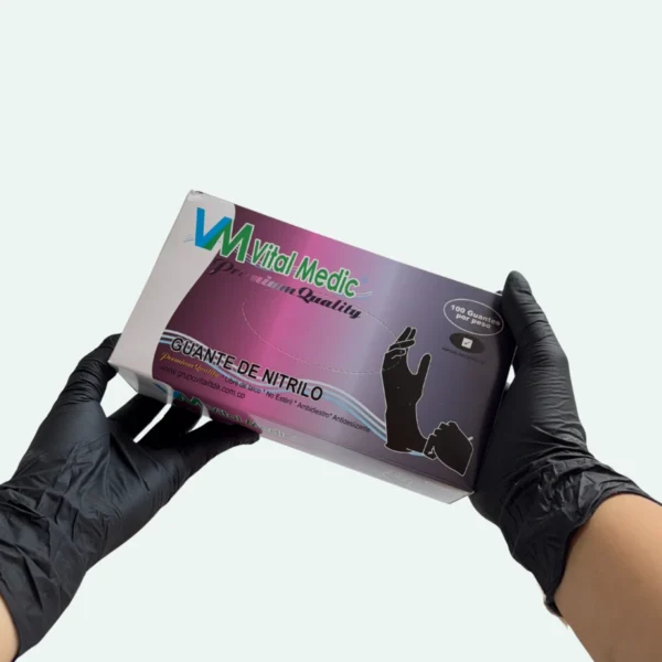 Nitrilo Negro (2) GUANTES DE NITRILO NEGRO