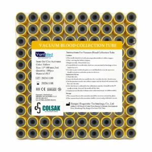 TUBOS VACUTAINER TAPA AMARILLA 5.0 ML