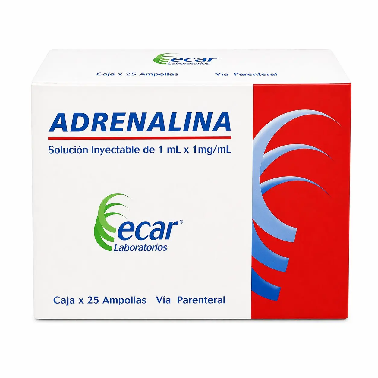 Adrenalina Epinefrina Solución Inyectable 1 mg/mL para anafilaxia