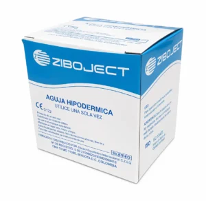 Aguja Hipodérmica 21G x 1 1/2" (0.80 mm x 38 mm) estándar de flebotomía y venopunción para extracción de sangre venosa en adultos