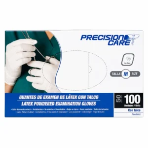 GUANTES DE LÁTEX CON TALCO CAJA X 100 UDS PRECISION CARE