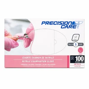 GUANTES DE NITRILO ROSADO CAJA X 100 UDS PRECISION CARE