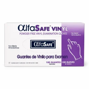 GUANTES DE VINILO CAJA X 100 UDS ALFA SAFE